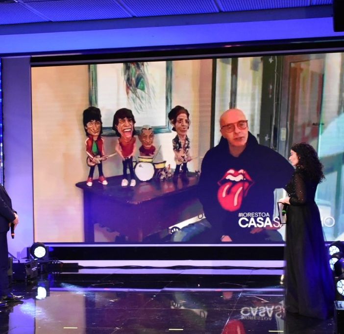 Il videomessaggio registrato da Cotto (immagine tratta da Sanremo News, altra Testata del nostro gruppo editoriale)