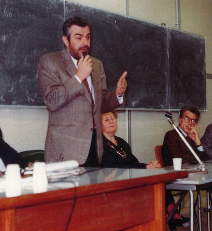 Il prof. Dezzani con Giovanni Goria