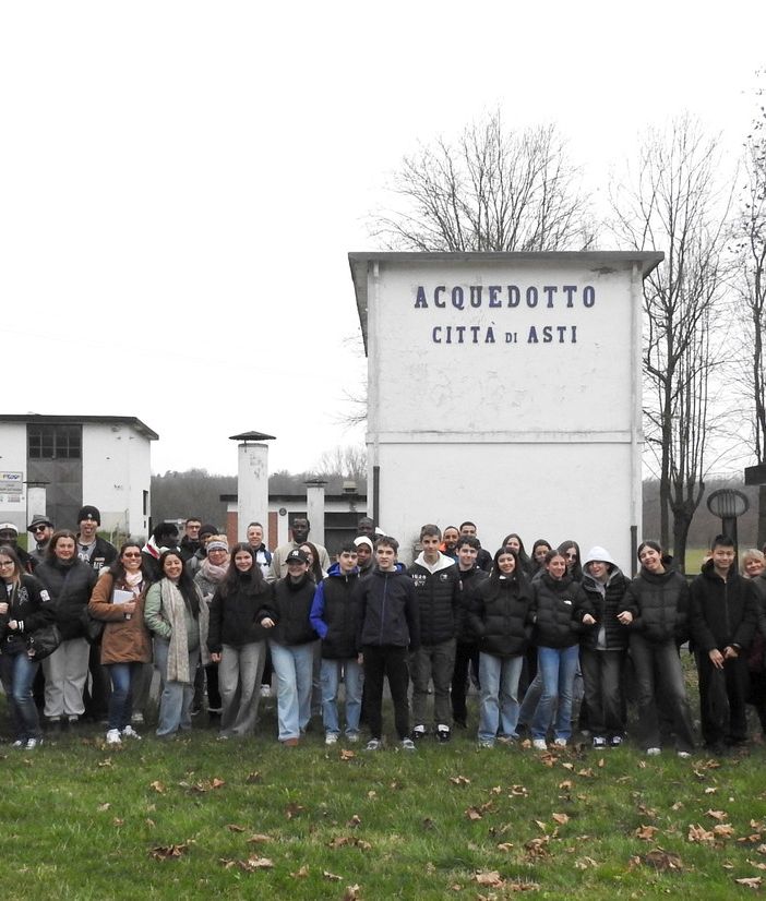 Il gruppo in visita agli impianti di Cantarana