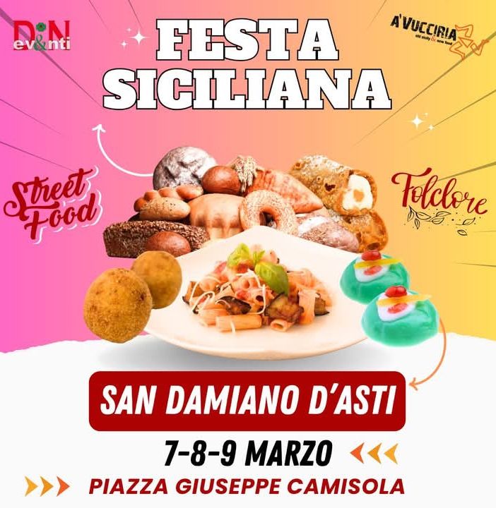 San Damiano si prepara alla Festa siciliana: tre giorni di sapori e tradizione