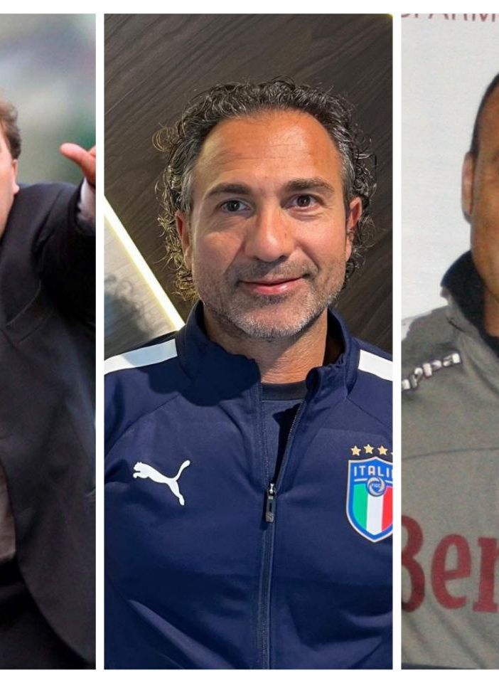 Nel collage fotografico, da sinistra a destra: Camolese, Cascino, Asta