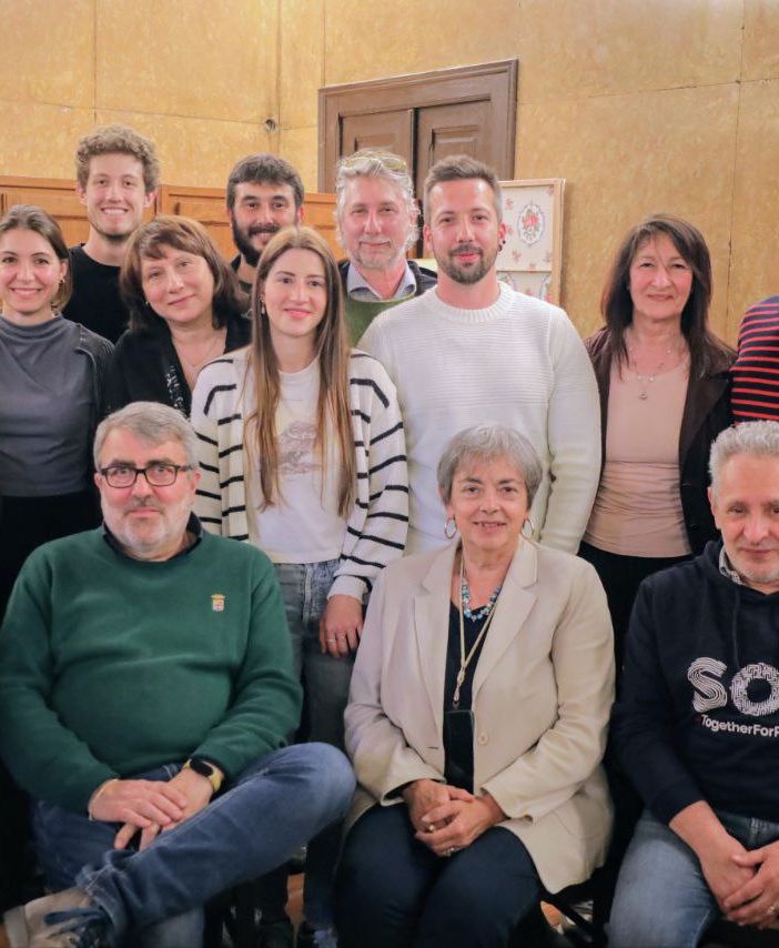 Il presidente Rosso con i soci di  &quot;Quattro passi nel Monferrato&quot; (Merfephoto)