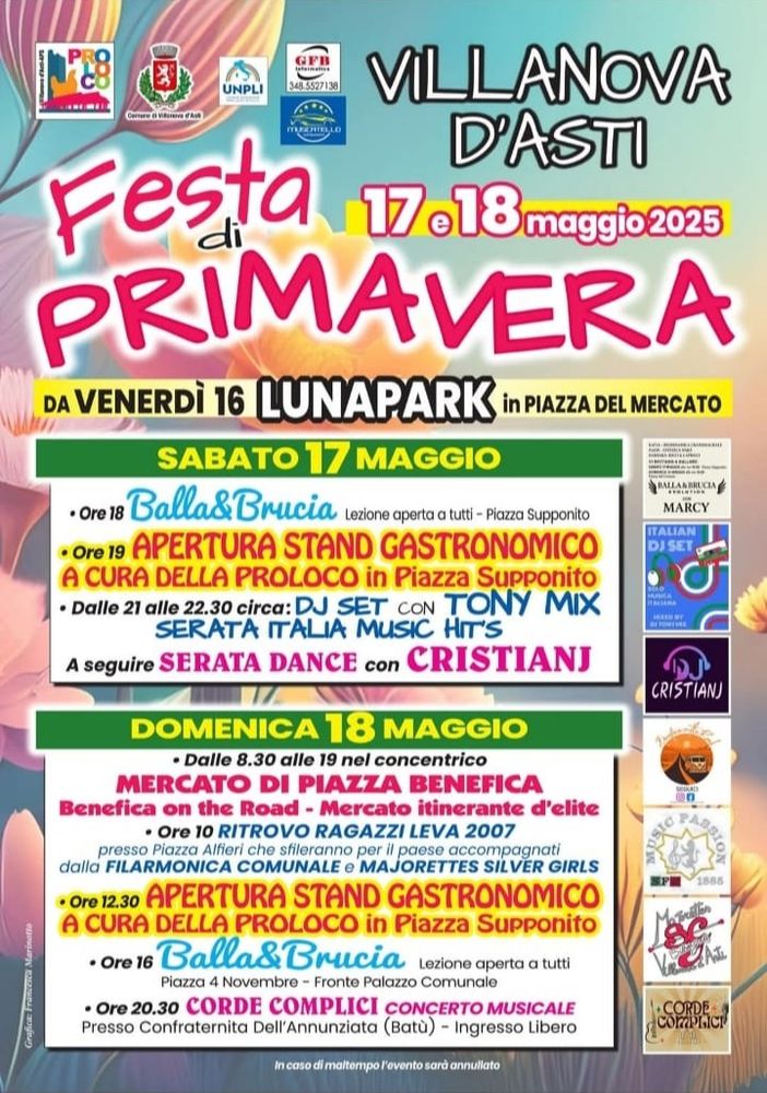 Villanova d’Asti, il paese si prepara per la Festa di Primavera