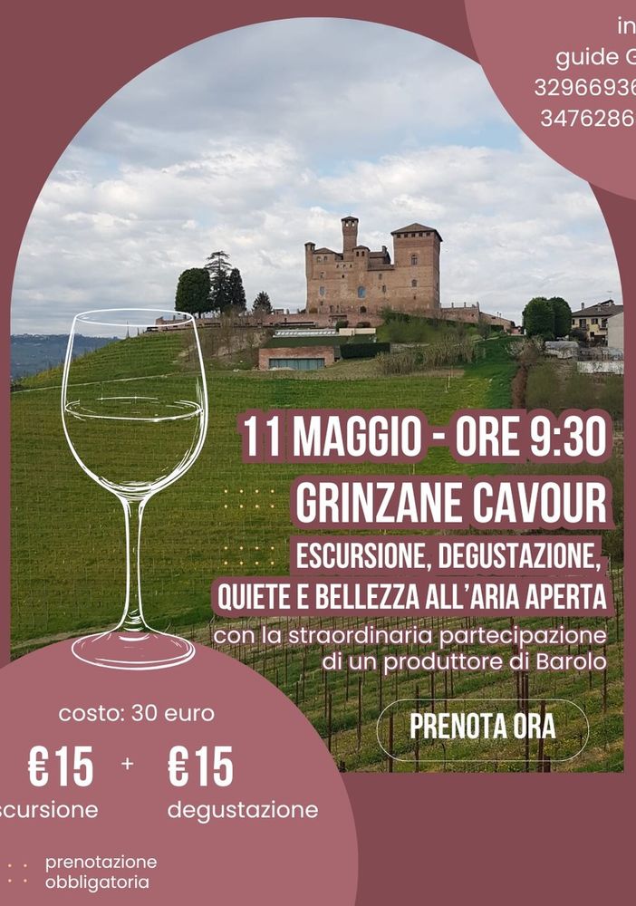 Escursione enologica a Grinzane Cavour tra vigneti e degustazioni