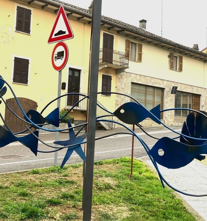 Pesciolini in strada a Villafranca