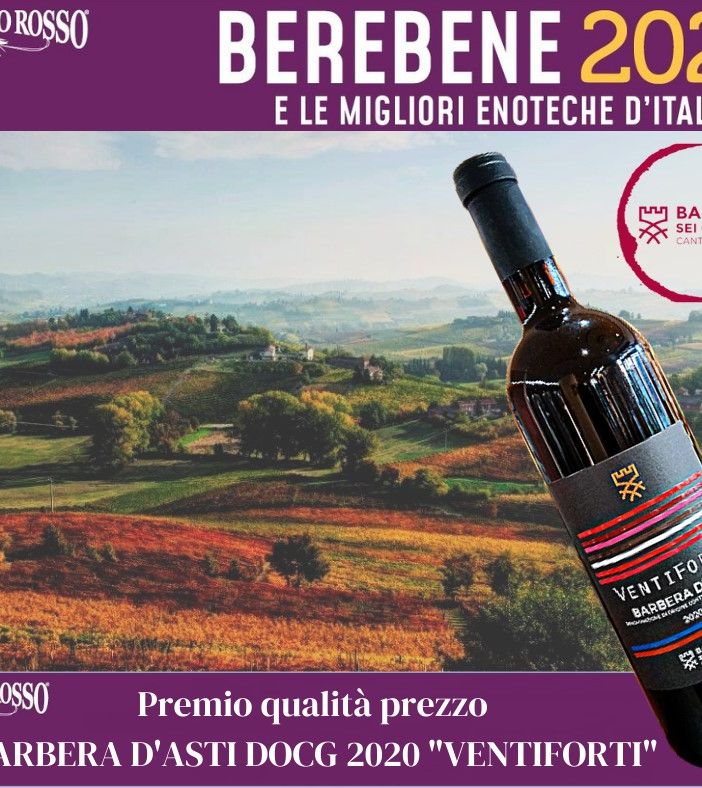 La Cantina Sociale Barbera dei Sei Castelli premiata dal Gambero Rosso