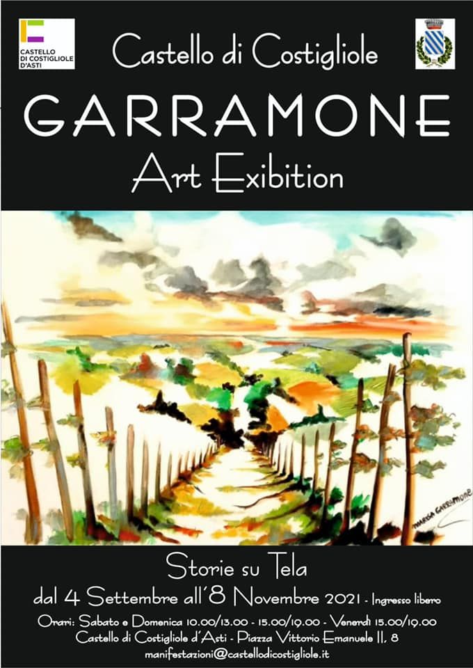 Locandina della mostra di Garramone Art Exibition a Costigliole d'Asti