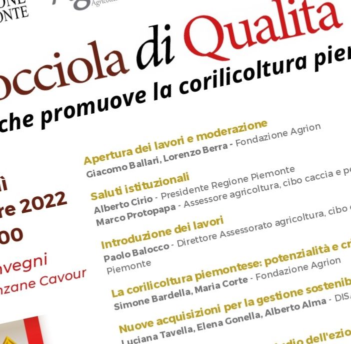 Convegno &quot;Nocciola di qualità - Il progetto che promuove la corilicoltura piemontese”