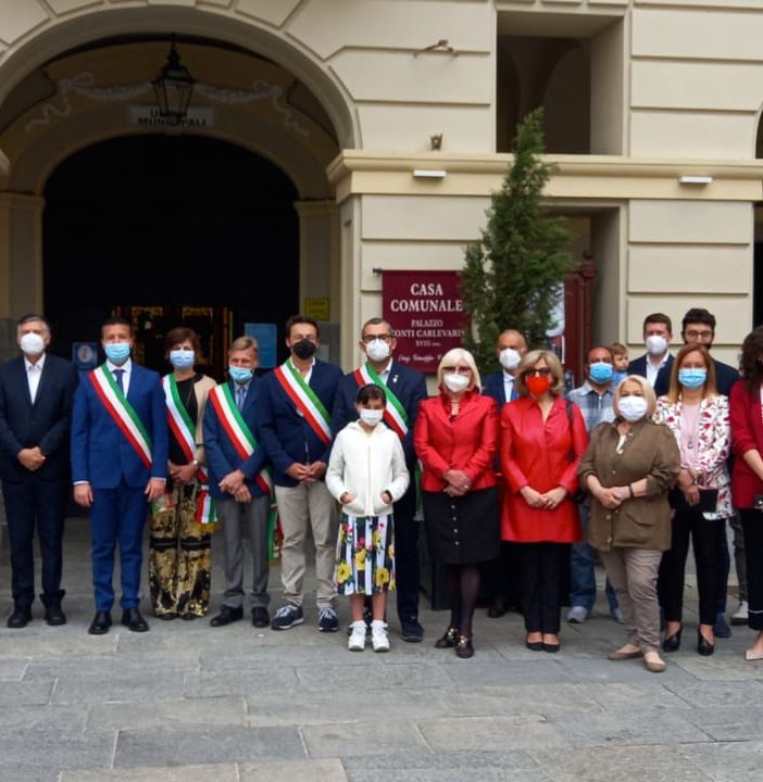 Alcuni momenti dell'inaugurazione della mostra