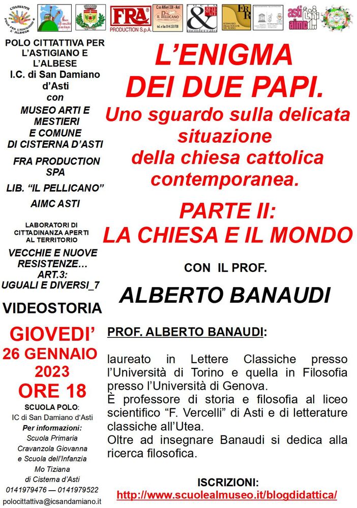 Giovedì videostoria con Alberto Banaudi per il Polo Cittattiva