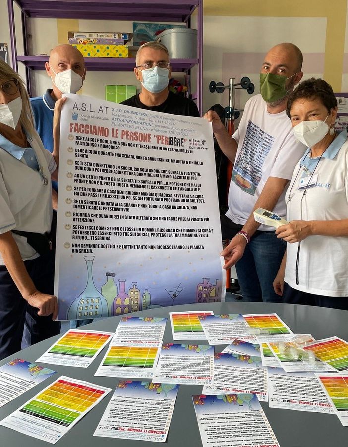 Rischi eccesso alcol: anche il personale dell'Asl di Asti al Festival delle Sagre