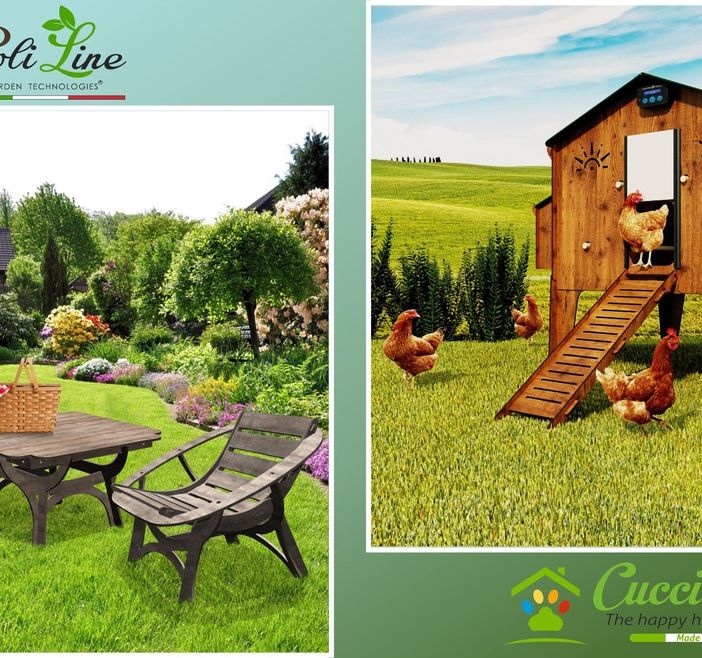 Poliline Garden e Cucciolotta, pollaio e giardino si fanno più belli