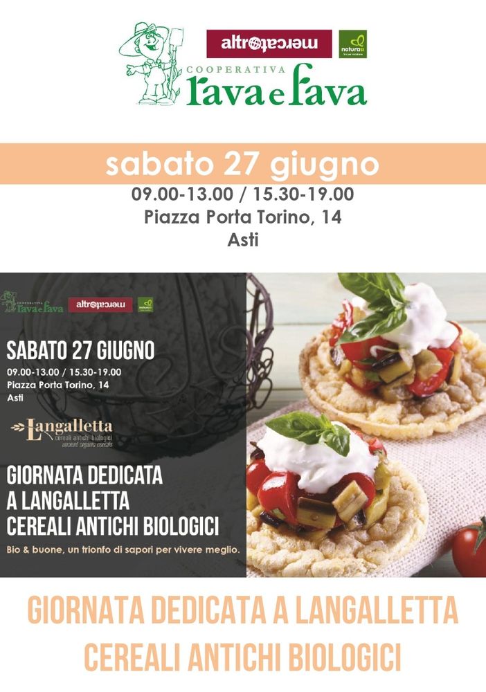 Asti, alla Rava e Fava di piazza Porta Torino una giornata dedicata a Langalletta di Santa Vittoria d'Alba