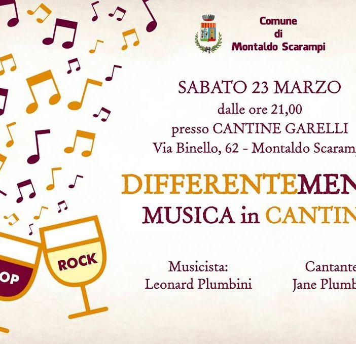 Musica in Cantina sabato a Montaldo Scarampi