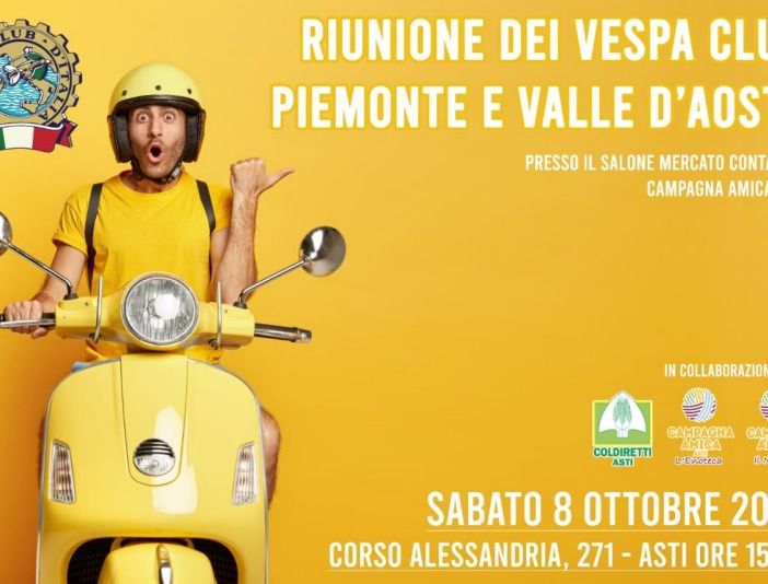Il Mercato contadino di Campagna Amica ospita i Vespa Club di Piemonte e Valle d'Aosta