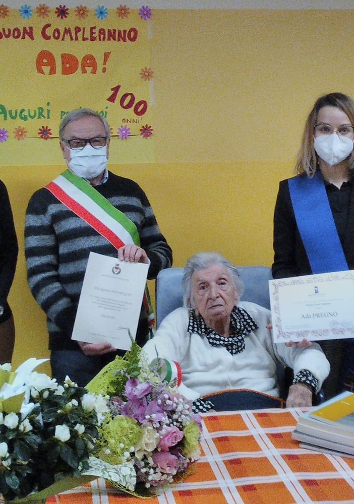 Festeggiati a Castagnole delle Lanze i 100 anni della signora Ada Pregno