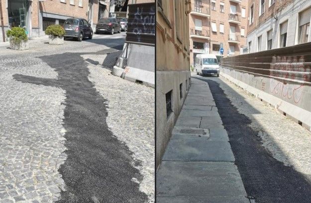Lavori stradali in centro ad Asti