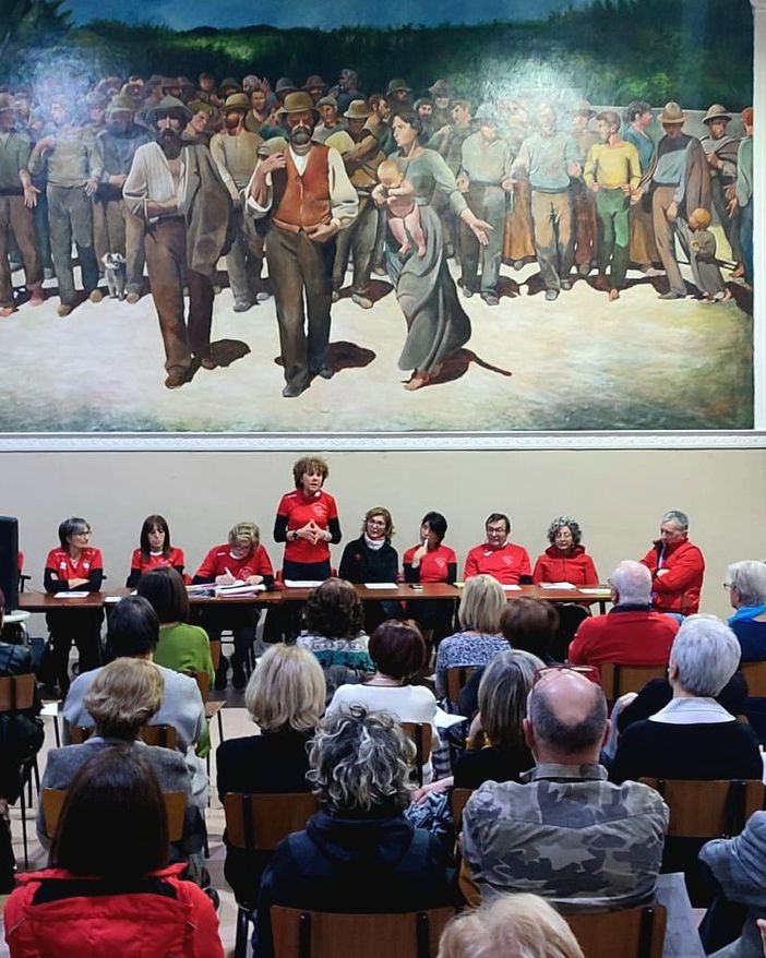 Un'immagine dell'assemblea dell'associazione
