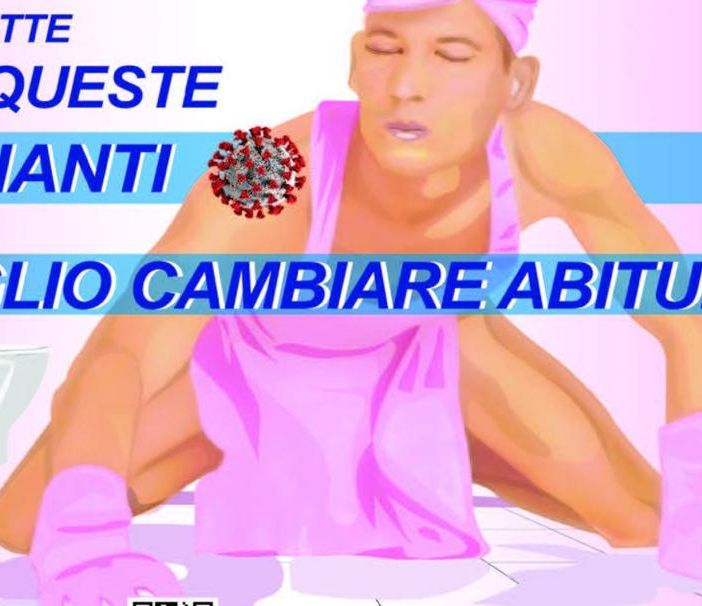 Lo slogan di una nota impresa di pulizie attaccato da Asti Pride: &quot;Basta vecchi stereotipi&quot;