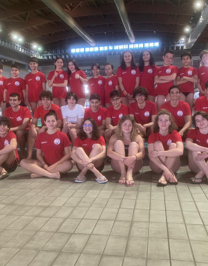 Il gruppo dell'Asti nuoto