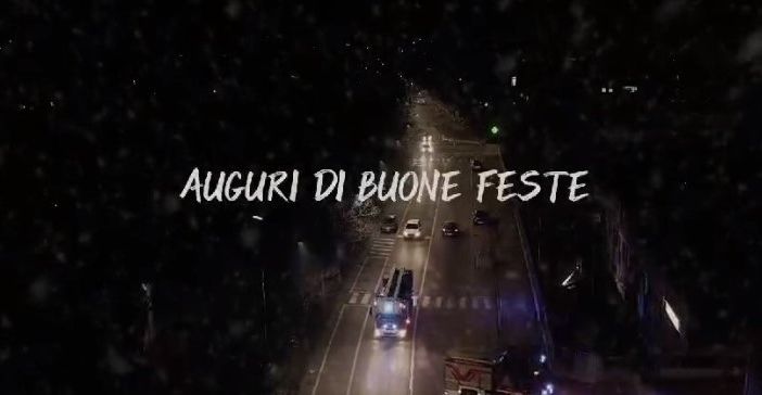 Un fermo immagine tratto dal video diffuso dai Vigili del fuoco del comando di Asti