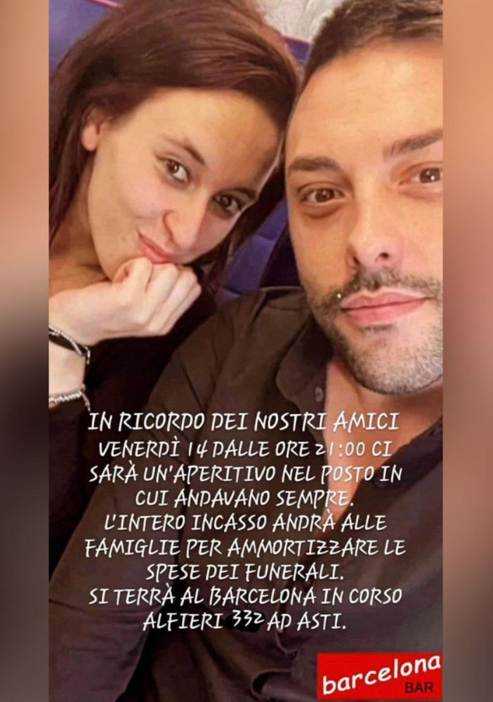 Una raccolta fondi e un aperitivo solidale per ricordare Devis e Ilaria, morti tragicamente domenica