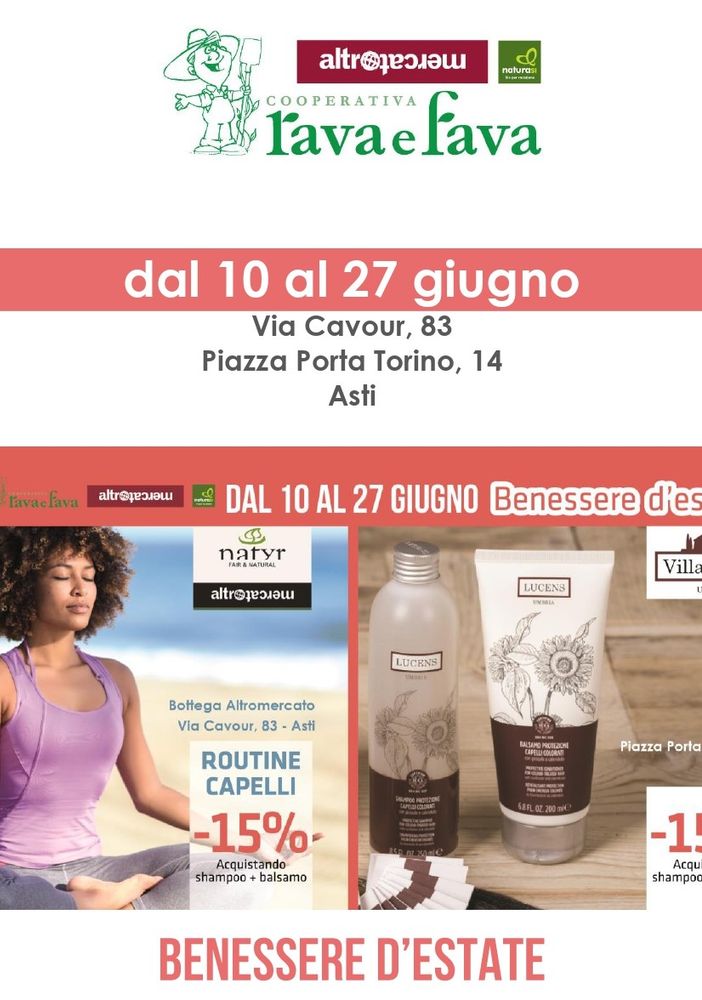 Nei punti vendita Rava e Fava spazio dedicato al benessere d'estate