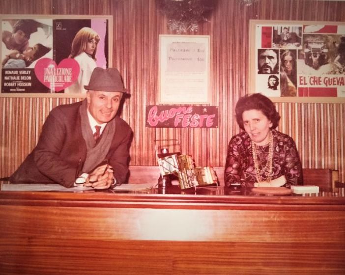 Carlo Bongiovanni con la moglie negli anni Sessanta
