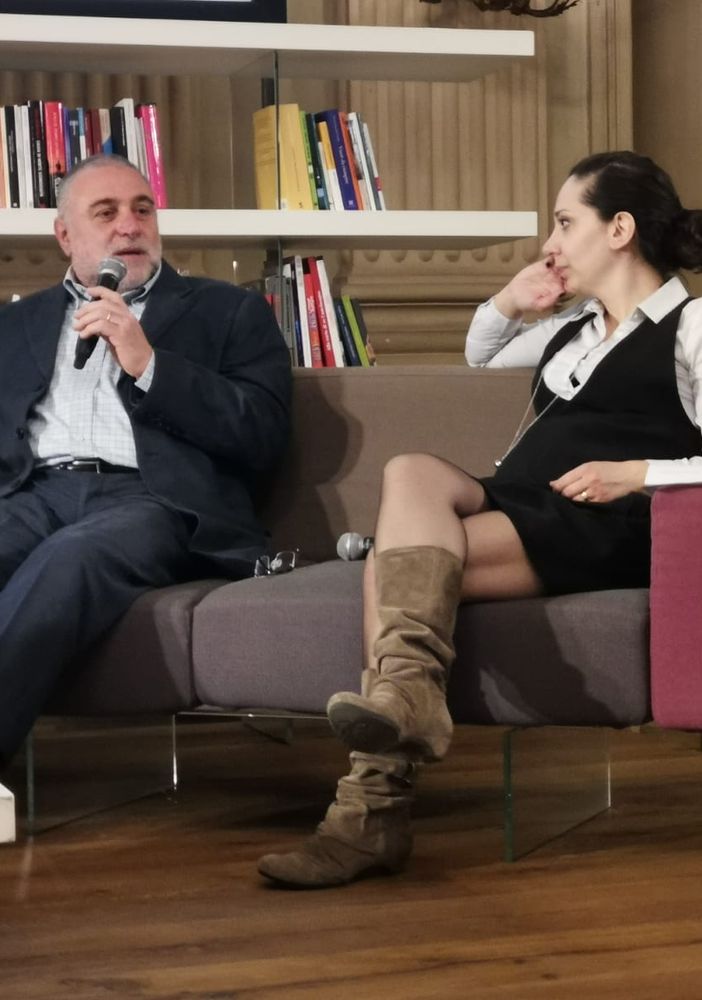 Maurizio Blini durante la presentazione al Circolo dei Lettori di Torino