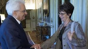 Daria Bonfietti con il Presidente della Repubblica Sergio Mattarella