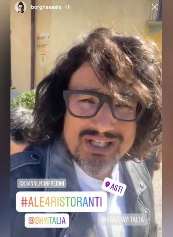 Storia Instagram di Alessandro Borghese