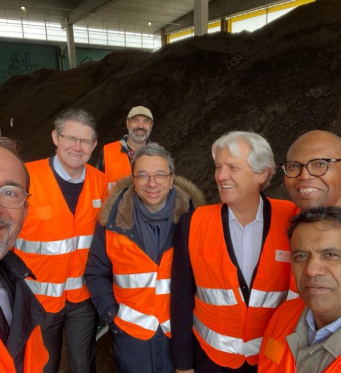 Delegazione internazionale di Sphère in visita all'impianto Gaia di San Damiano d'Asti