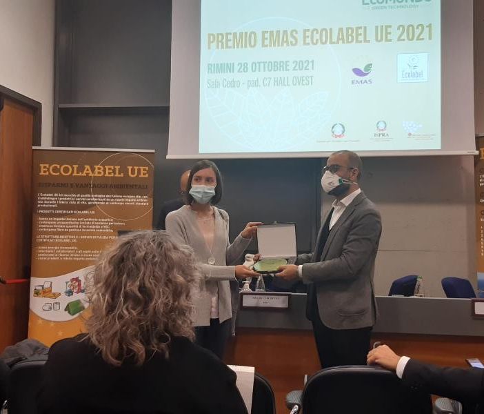Gaia ad Ecomondo vince il premio Emas Ecolabel UE 2021