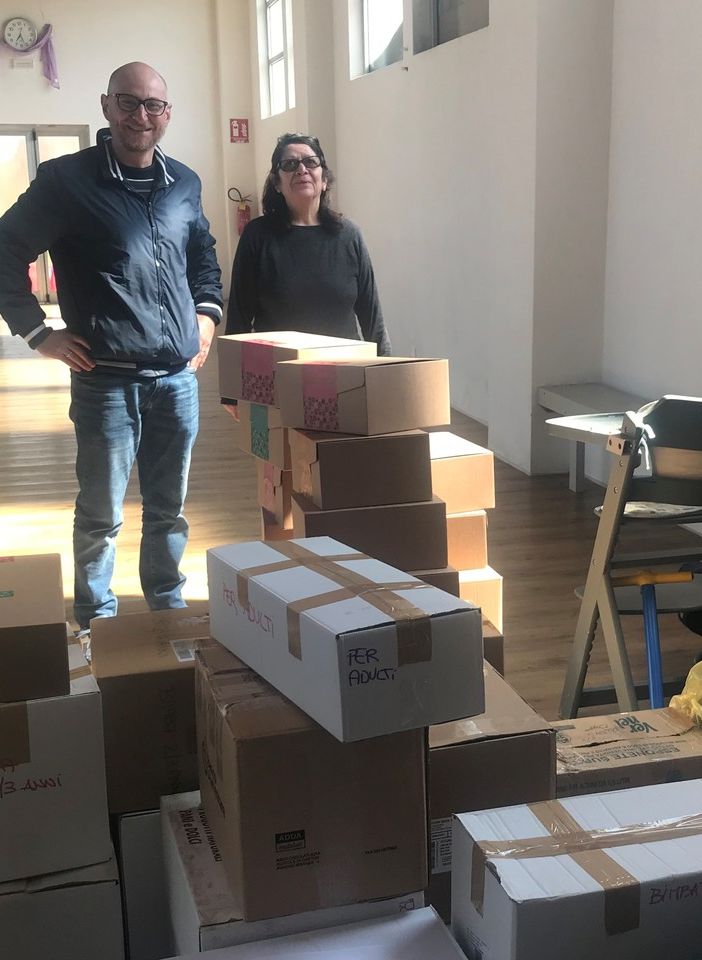 Da Rava e Fava alimenti e vestiti per bambini verso la Fondazione 'Corte delle madri'