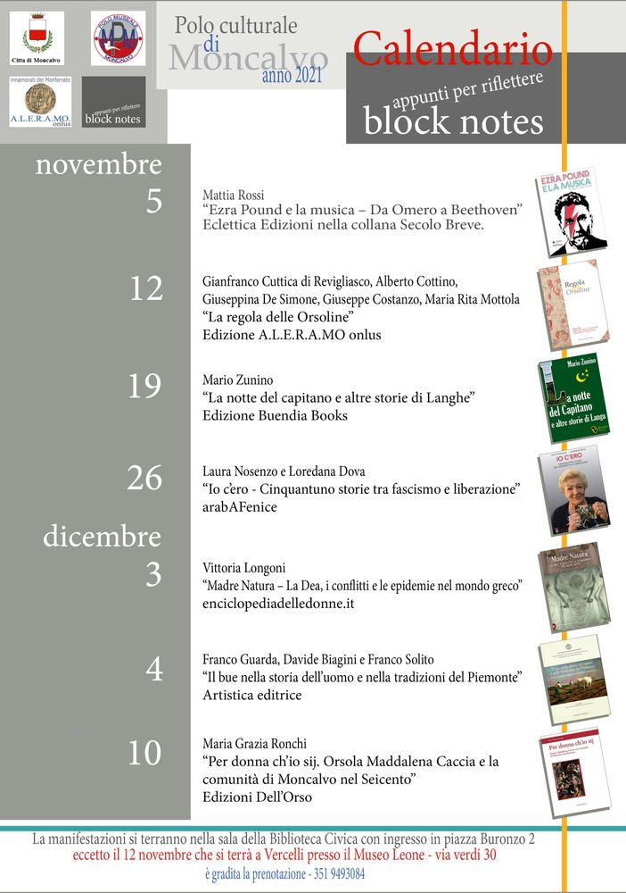 La rassegna “Block Notes” accoglie le storie di Langhe