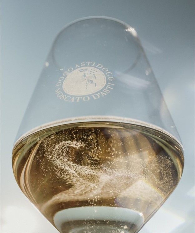 Un calice di Moscato d'Asti