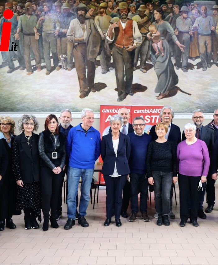 I candidati di CambiAMO Asti con Angela Quaglia e Paolo Crivelli (Ph. Merfephoto - Efrem Zanchettin)