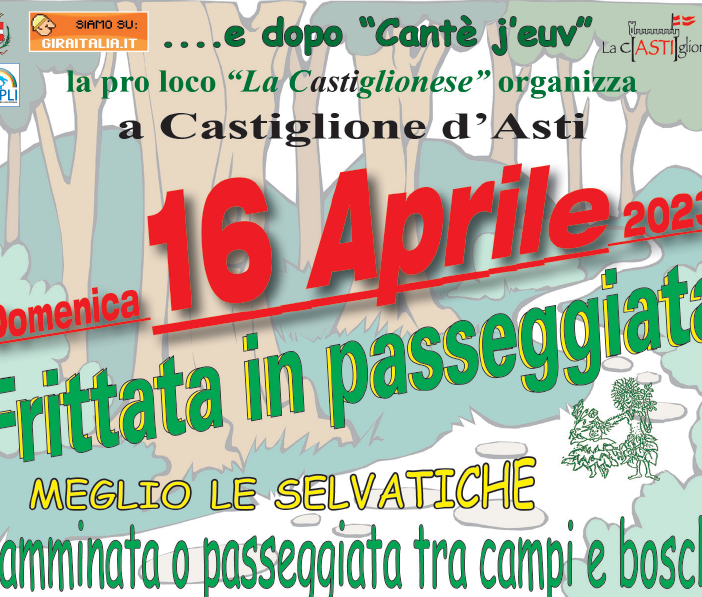 Domani a Castiglione d'Asti la &quot;Frittata in passeggiata&quot;