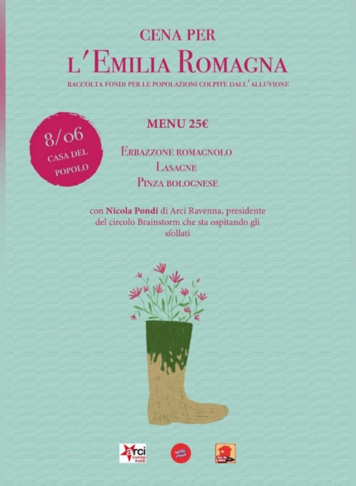 La locandina dell'iniziativa solidale