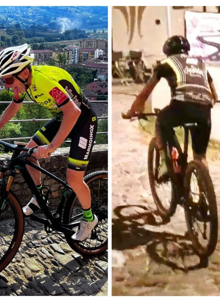 Enrico Lombardi ritratto durante l'impresa da record che lo ha visto protagonista