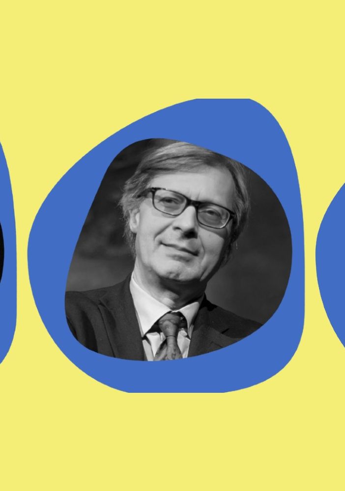 Nel collage fotografico, da sinistra a destra: Armando Milani, Vittorio Sgarbi e Luca Beatrice