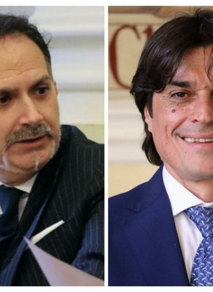 Nel collage fotografico gli assessori Giacomini (a sinistra) e Bovino