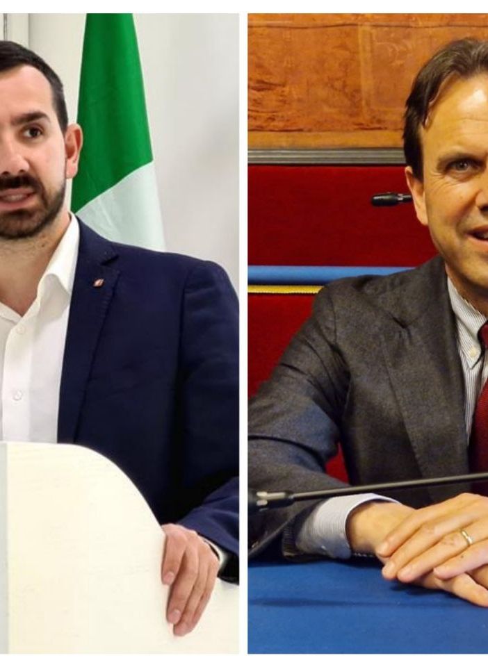 Gli assessori Marnati (a sinistra) e Tronzano