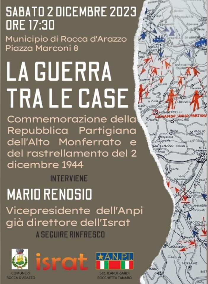 Rocca d’Arazzo ricorda la Repubblica Partigiana e il rastrellamento del 2 dicembre 1944
