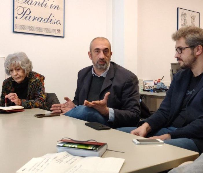Un momento della conferenza stampa di questo pomeriggio