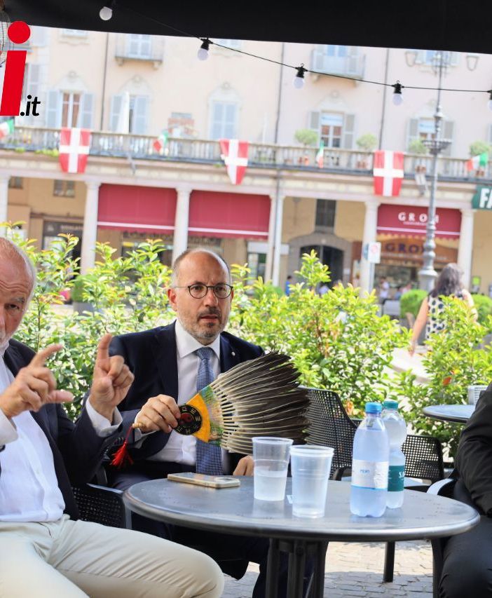 Un momento (ph. Merfephoto - Efrem Zanchettin) della conferenza stampa con, da sinistra a destra: Livio Negro, Massimo Chiappo Buratti e Maurizio Rasero