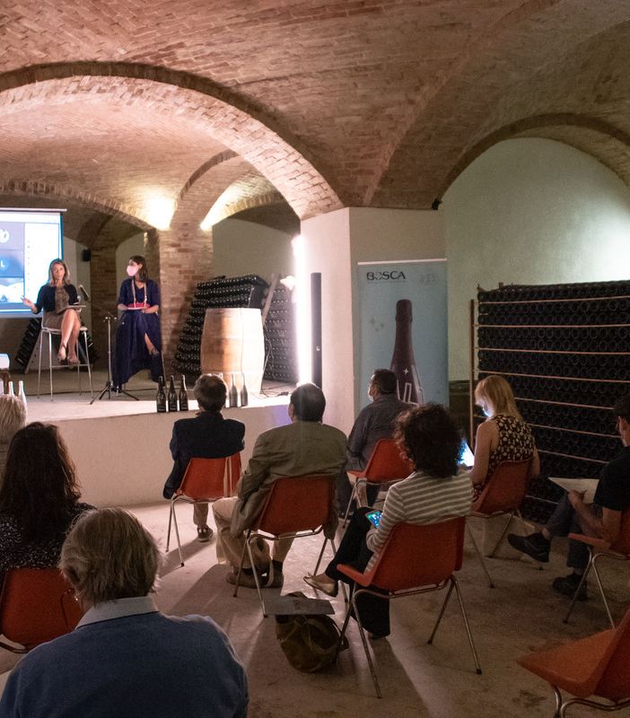 Conferenza stampa Bosca Canelli e immagini relative gli spumanti prodotti dall'azienda