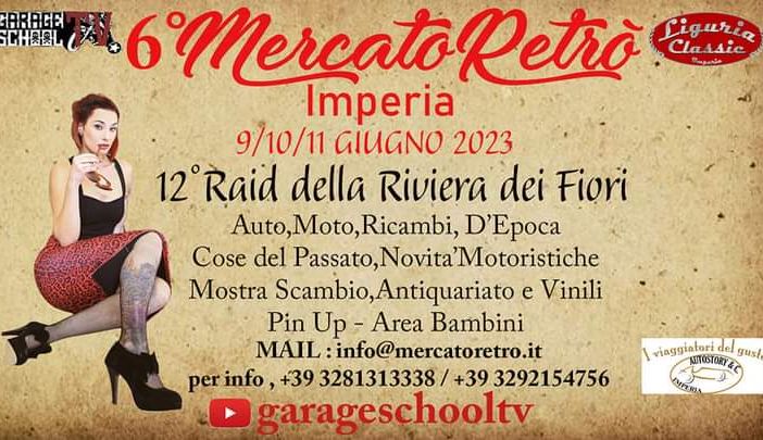 Dal 9 all'11 giugno a Imperia tornerà l'appuntamento con il 'Mercatoretro’