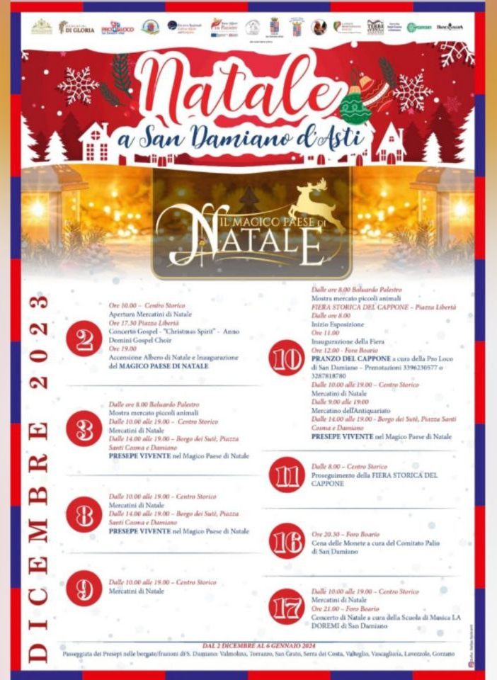 San Damiano si prepara al Natale con mercatini, presepe vivente e un concerto gospel