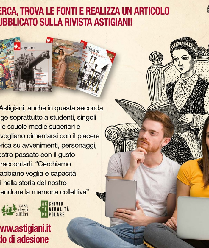 Da Astigiani, tornano le Borse di ricerca Luciano Nattino